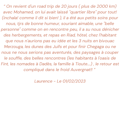 Temoignage bivouac